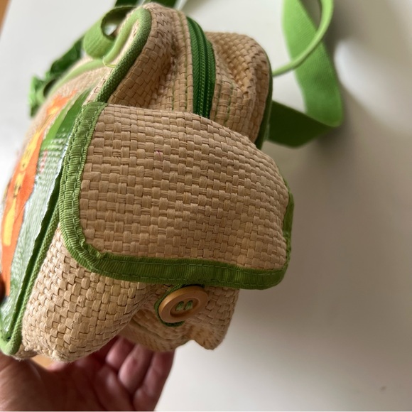 Paul Frank Rattan Purse "Bees don't feed the bears" vintage Y2K - Picture 7 of 15